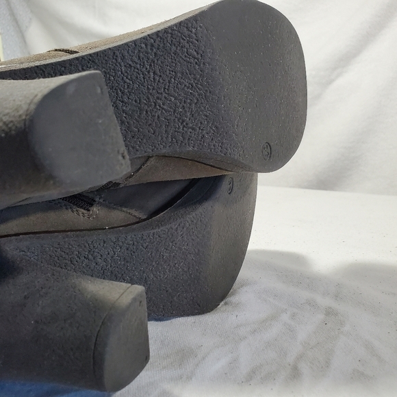 La Canadienne Suede Heeled Boots Size 6 Taupe Grey EU 36 - Picture 15 of 16